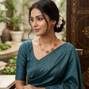 Dhirish International Beautiful Lotus Meenakari Designer Necklace Set for Women  