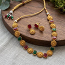 Dhirish International Pota Stone Designer Necklace Set for Women