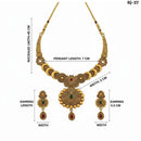 Dhirish International Pota Stone Designer Necklace Set for Women