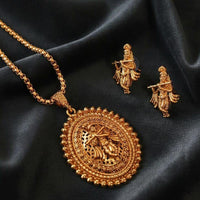 Dhirish International Traditional Temple Chain Pendant Set