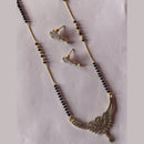 Dhirish International Beautiful Austrian Stone And Balack Beads Mangalsutra