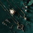 Dhirish International Austrian Stone Chain Pendant Set