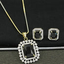 Dhirish International Austrian Stone Chain Pendant Set
