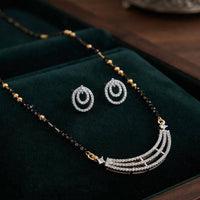 Dhirish International Ethnic Austrian Stone And Beads Mangalsutra