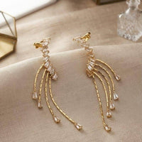 Dhirish International Stylish Crystal Stone Dangler Earrings