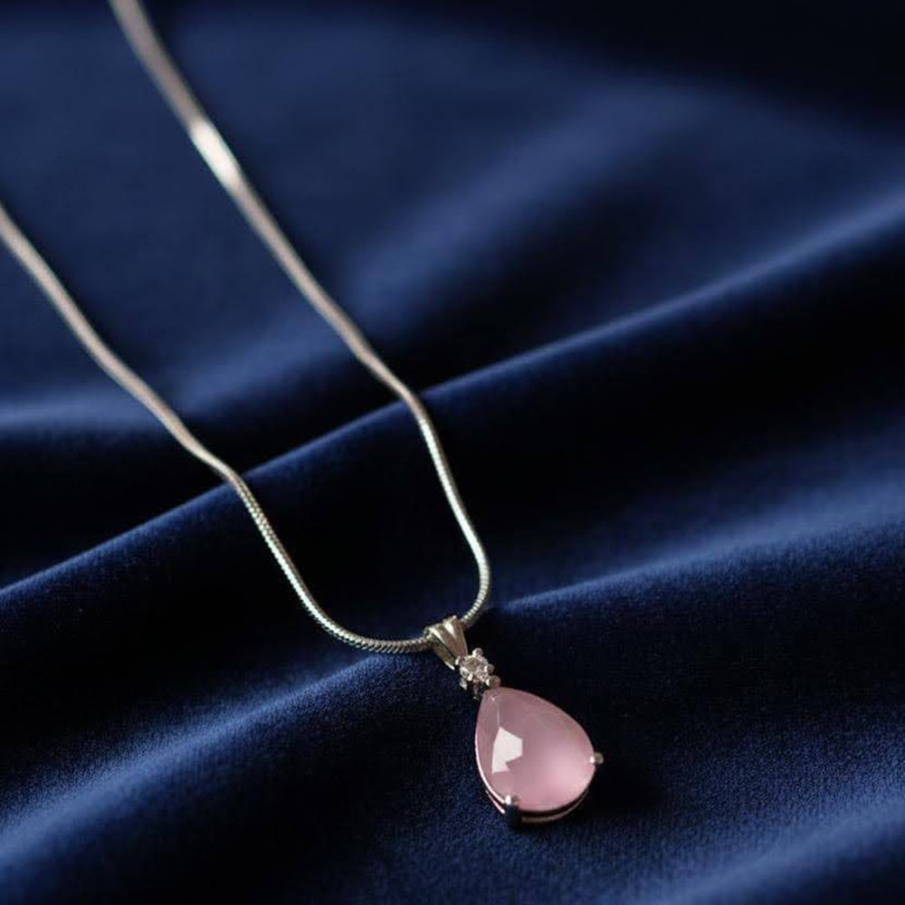 Dhirish International Trendy Crystal And Austrian Stone Chain Pendant (Set Of 6)
