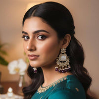 Dhirish International Heritage Pearl Dangler Earrings