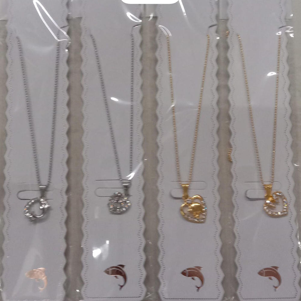 BN Assorted Design Austrian Stone Chain Pendant