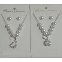 BN Assorted Design Austrian Stone And Pearls Chain Pendant