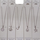 BN Assorted Design Austrian Stone And Pearls Chain Pendant