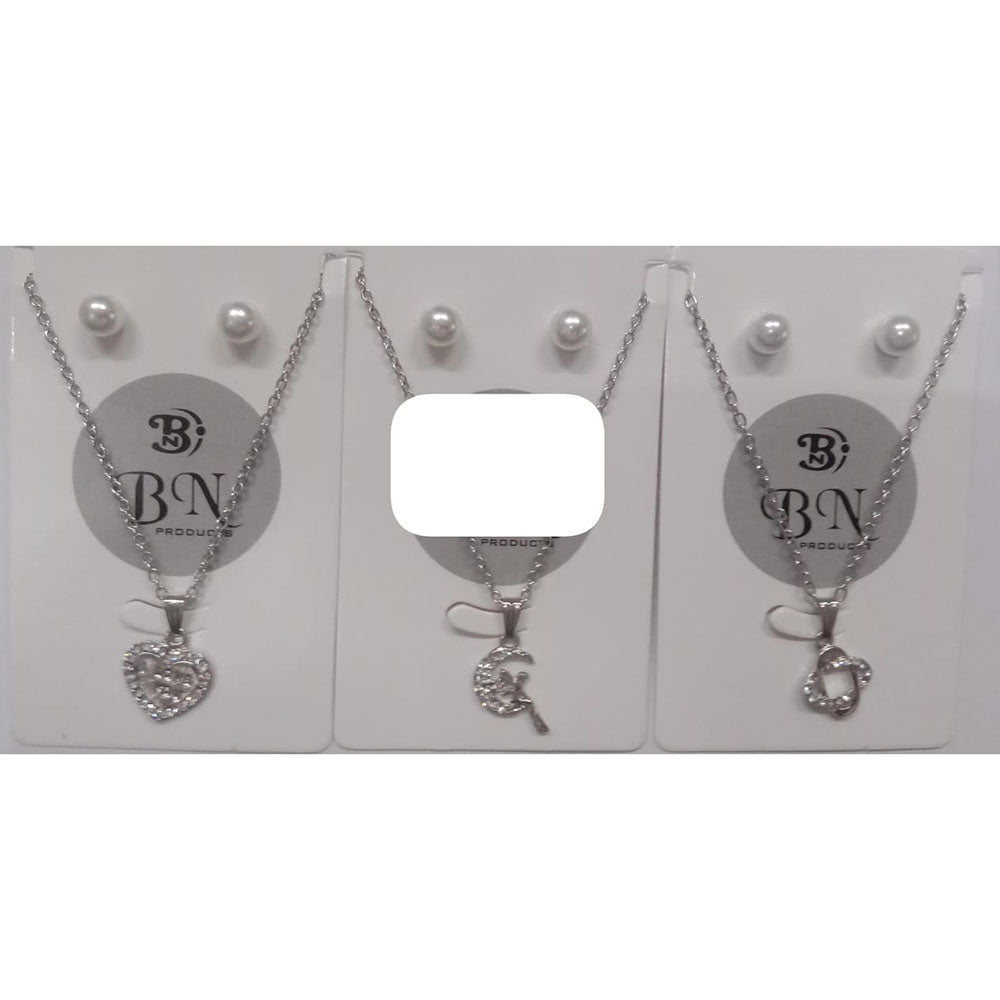 BN Assorted Design Austrian Stone Chain Pendant