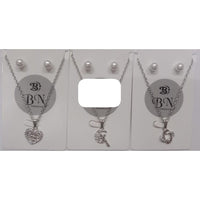 BN Assorted Design Austrian Stone Chain Pendant