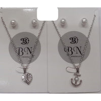 BN Assorted Design Austrian Stone Chain Pendant