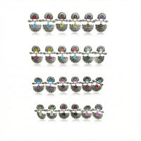 Pusti Art & Craft Royal Enamel Dangler Earrings