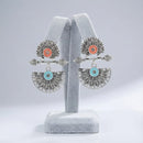 Pusti Art & Craft Royal Enamel Dangler Earrings