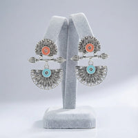 Pusti Art & Craft Royal Enamel Dangler Earrings