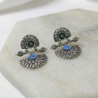 Pusti Art & Craft Royal Enamel Dangler Earrings