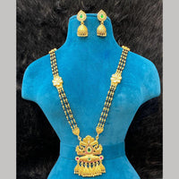 Dhiraj Sales Gold Plated Pota Stone And Beads Mangalsutra