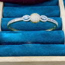 Dhiraj Sales Gold Plated American Diamond Openable Bracelet