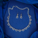 Dhiraj Sales Silver Plated Austrian Stone Necklace Set