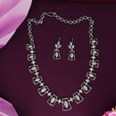 Dhiraj Sales Silver Plated Austrian Stone Necklace Set