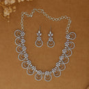 Dhiraj Sales Silver Plated Austrian Stone Necklace Set