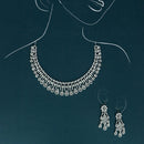 Dhiraj Sales Silver Plated Austrian Stone Necklace Set