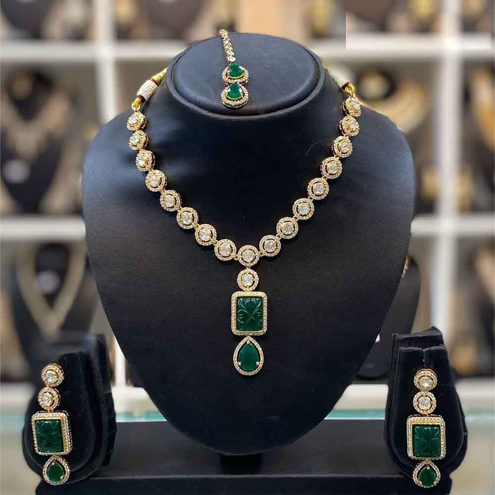 Dhiraj Sales Polki Kundan Stone Necklace Set