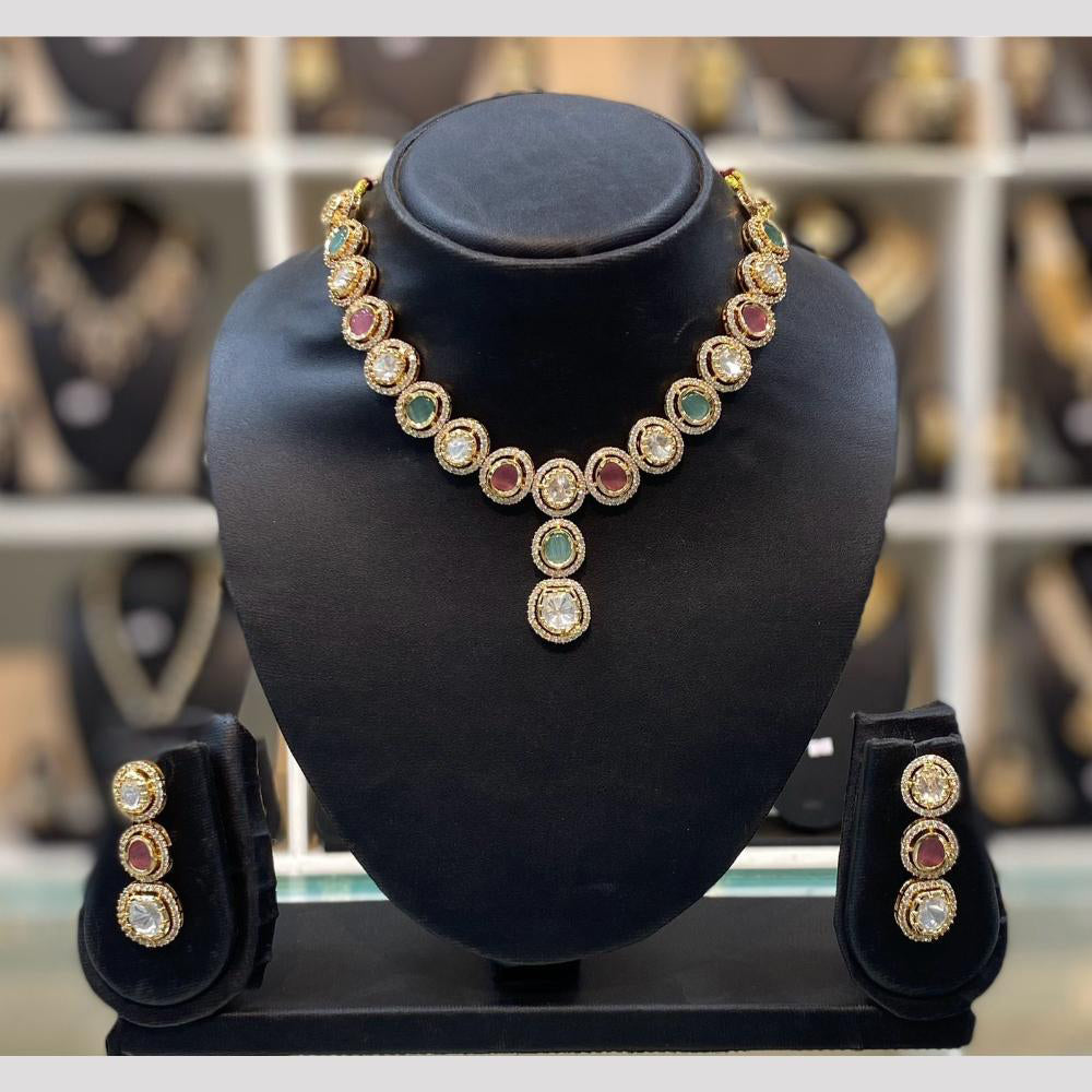 Dhiraj Sales Heritage Inspired Kundan Polki Necklace Set