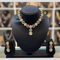 Dhiraj Sales Heritage Inspired Kundan Polki Necklace Set