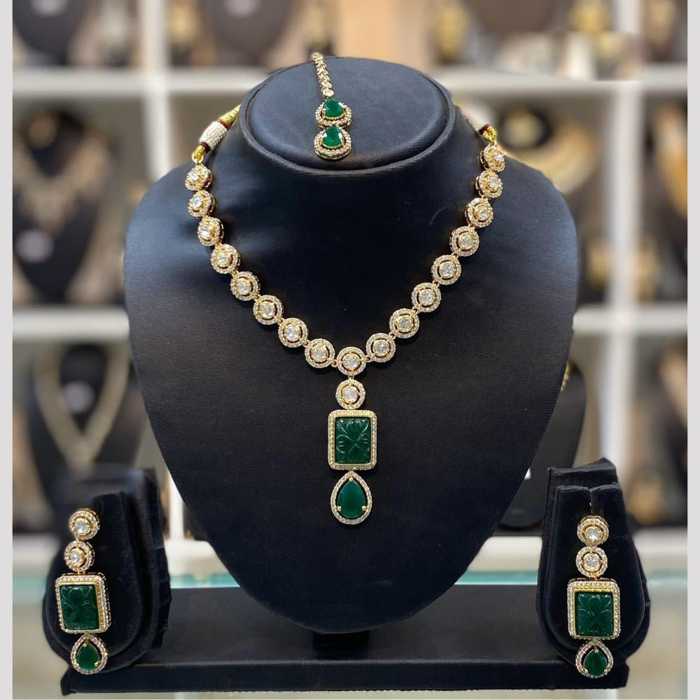Dhiraj Sales Heritage Inspired Kundan Polki Necklace Set