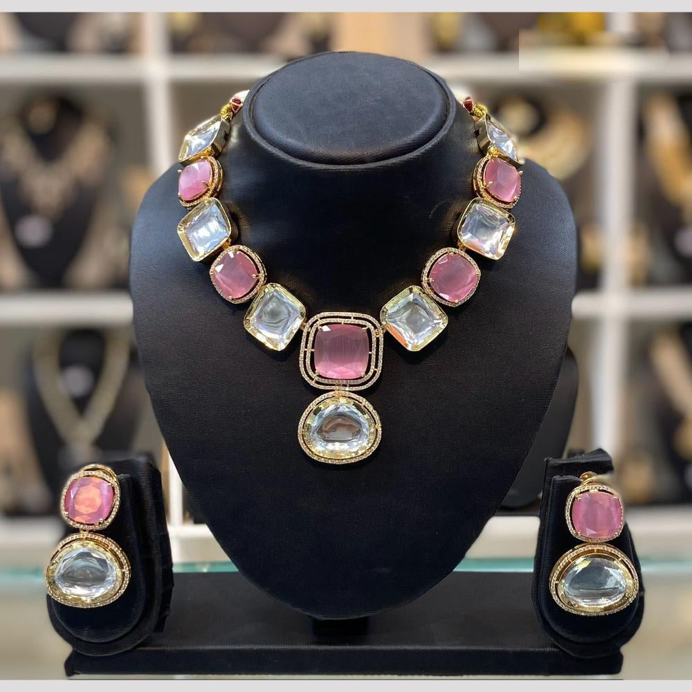 Dhiraj Sales Heritage Inspired Kundan Polki Necklace Set