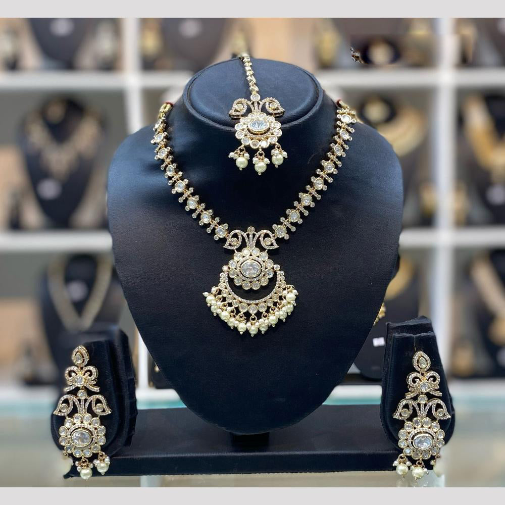 Dhiraj Sales Heritage Inspired Kundan Polki Necklace Set