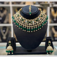 Dhiraj Sales Heritage Inspired Kundan Polki And Beads Necklace Set
