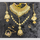 Dhiraj Sales Glamorous Kundan Beads  Semi Bridal Necklace Set 