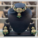 Dhiraj Sales Embellished Pota And Beads Meenakari Choker Necklace Set