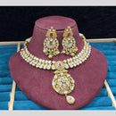 Dhiraj Sales Antique Finish Pota Stone Necklace Set