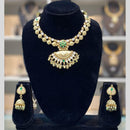 Dhiraj Sales Antique Finish Pota Stone Necklace Set