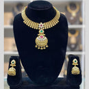 Dhiraj Sales Antique Finish Pota Stone Necklace Set