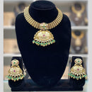 Dhiraj Sales Antique Finish Pota Stone Necklace Set