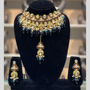 Dhiraj Sales Antique Finish Kundan Necklace Set with Meenakari Finish