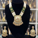 Dhiraj Sales Antique Finish Jewelry Set with Pota And Pearl Accents