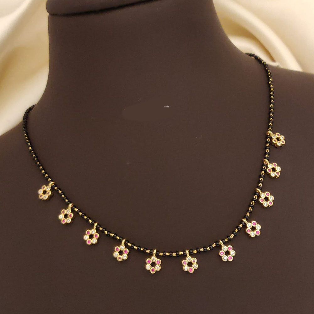 Ramdev Kangan Gold Plated Austrian Stone Mangalsutra