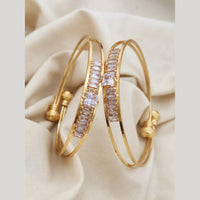 Khodiyar Gold Plated Crystal Stone Bangle Set