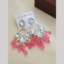 Khodiyar Gold Plated Crystal And Beads Dangler Earrings