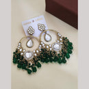 Khodiyar Gold Plated Crystal And Beads Dangler Earrings