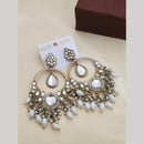 Khodiyar Gold Plated Crystal And Beads Dangler Earrings