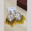 Khodiyar Gold Plated Crystal And Beads Dangler Earrings