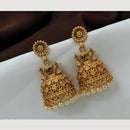 Khodiyar Gold Plated Pearl Jhumki Earrings