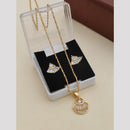 Khodiyar Premium Austrian Stone Chain Pendant Set